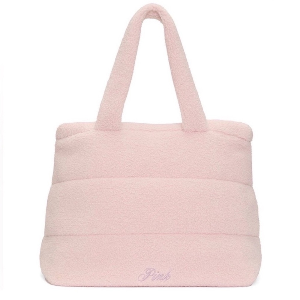 Victoria's Secret Pink Plush Tote Bag - Picture 2 of 5